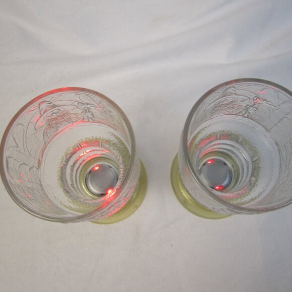 LOTR - Lord Of the Rings Burger King Light Up Glass Goblet x2 - Gandalf - Picture 4 of 6